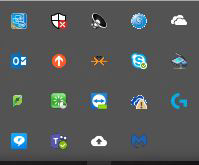 papercut icon in the taskbar