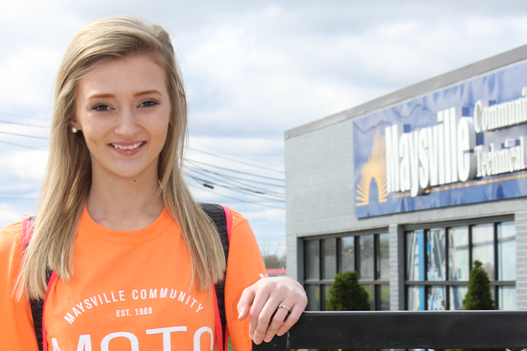 girl standing in front of MCTC